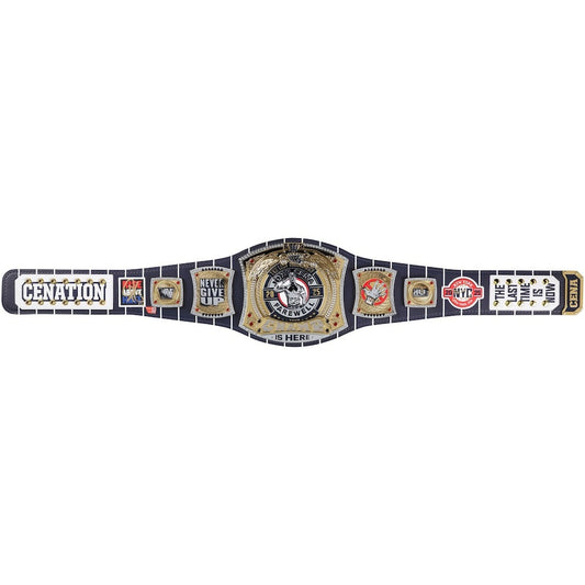John Cena WWE Autographed Farewell Tour 2025 New York City Replica Title Belt