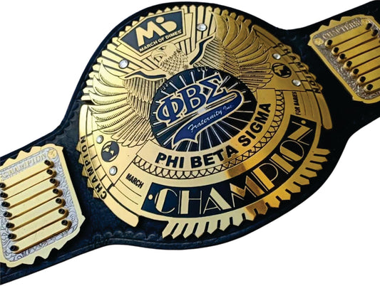 Custom Tag Team Phi Beta Sigma Championship Belt