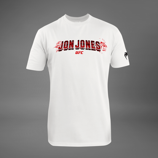 Men's UFC Unrivaled by Venum White Jon Jones T-Shirt