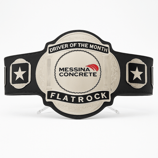 Custom Driver Of The Month Championship Belt