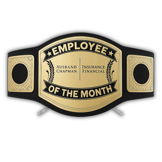 Custom Employee Of The Month Championship Belt