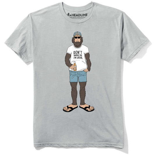 Men's Chillfoot Funny Graphic T-Shirt | Cool Bigfoot Beer Tee | Solid Threads