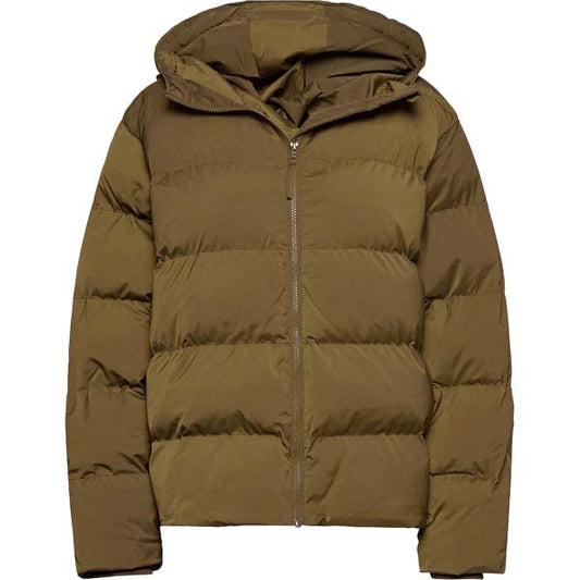 Mens Hooded Brown Puffer Jacket