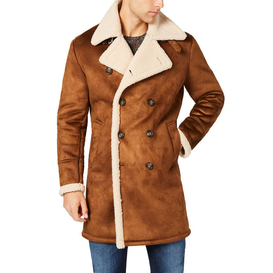 Men's Faux-Shearling Overcoat