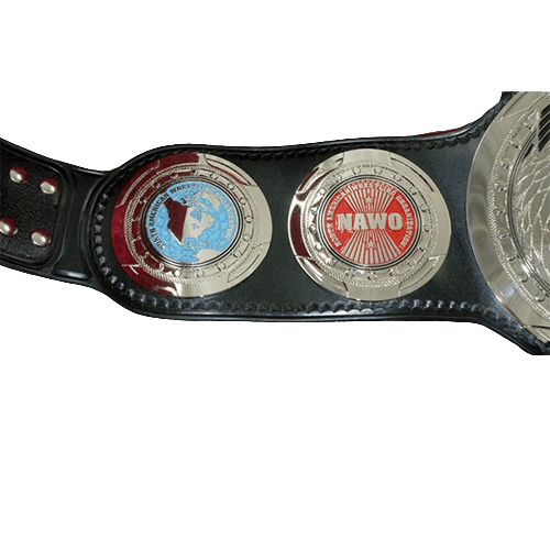 NAWO Mirror Image Tag Team Wrestling Championship Title Belts