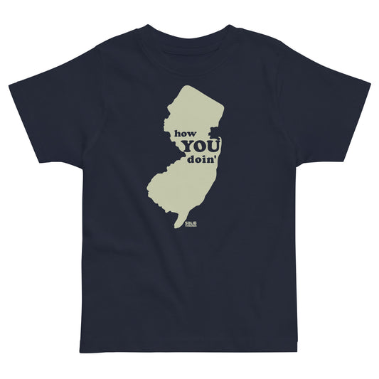 Toddler's How You Doin' Retro Extra Soft T-Shirt | Funny New Jersey Tee | Solid Threads