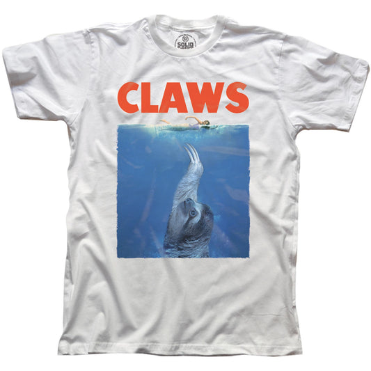Men's Claws Funny Graphic T-Shirt | Cool Jaws Sloth Tee | Solid Threads
