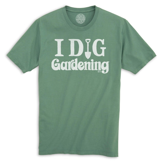 I Dig Gardening Vintage Organic Cotton T-shirt | Funny Nature Tee | Solid Threads