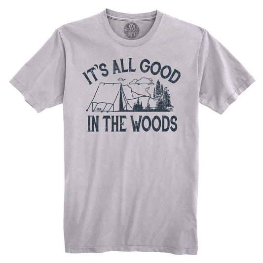 It's All Good In The Woods Vintage Organic Cotton T-shirt | Cool Camping Tee | Solid Threads