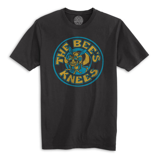 The Bee's Knees Vintage Organic Cotton T-shirt | Funny Pollinator Tee | Solid Threads