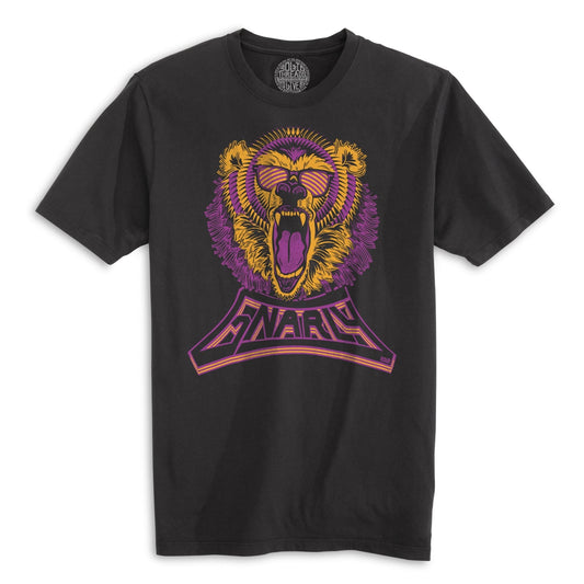 Gnarly Bear Cool Organic Cotton T-shirt | Vintage Skateboarder Tee | Solid Threads