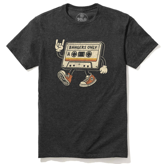 Men's Bangers Only Vintage Signature T-Shirt in Dark Charcoal Front View