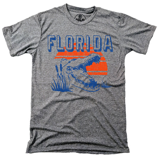 Men's Swamp Bit Cool Graphic T-Shirt | Vintage Florida Gator Tee | Solid Threads