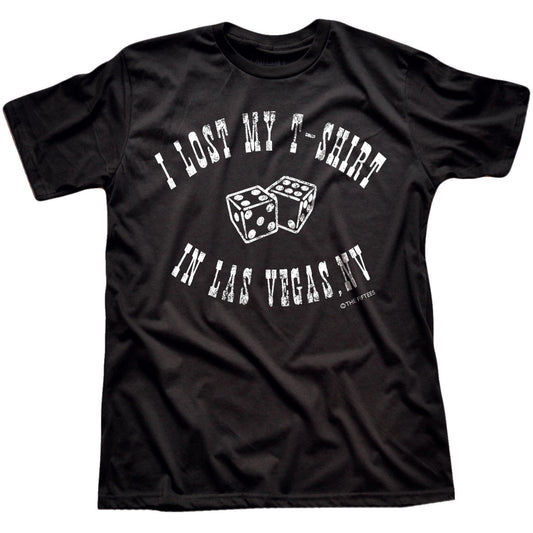 Men's Lost In Las Vegas Funny Graphic T-Shirt | Vintage Nv Vegas Tee | Solid Threads