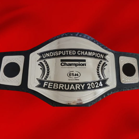 Custom Name and ESM Logo Wrestling Championship Belt