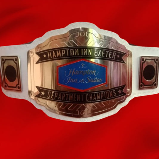 Custom Name and Hampton Inn And Suites Logo Wrestling Championship Belt