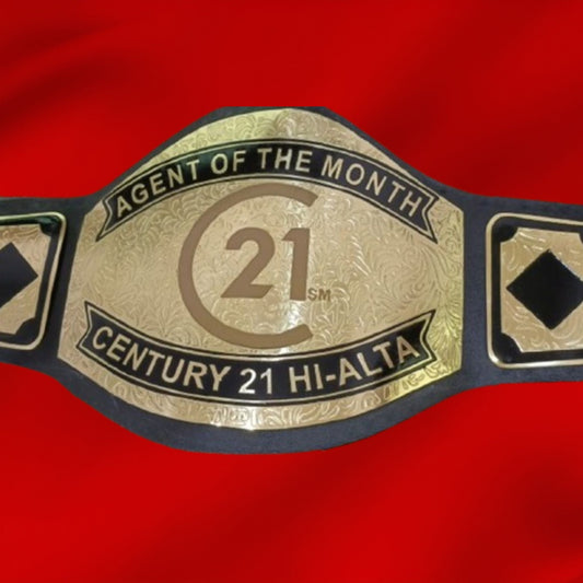 Custom Name and C21 Logo Wrestling Championship Belt