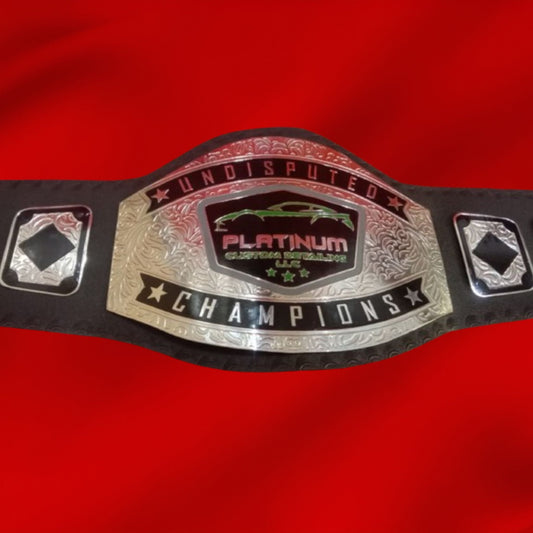 Custom Name and Platinum Logo For Your Firm Wrestling Championship Belt