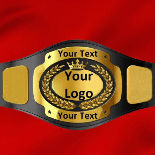 Custom Name and Logo Wrestling Championship Belt