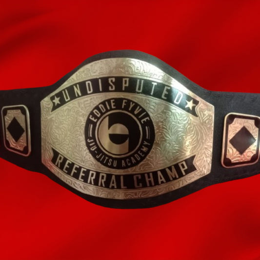 Custom Name and Jiu Jitsu Academy Logo Wrestling Championship Belt