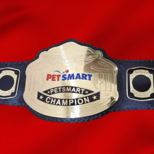Custom Name and Pet Smart Logo Wrestling Championship Belt