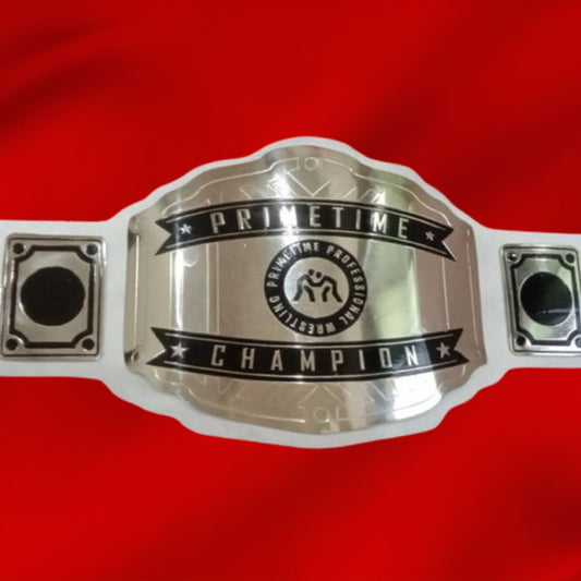 Custom Name and Primetime Logo Wrestling Championship Belt