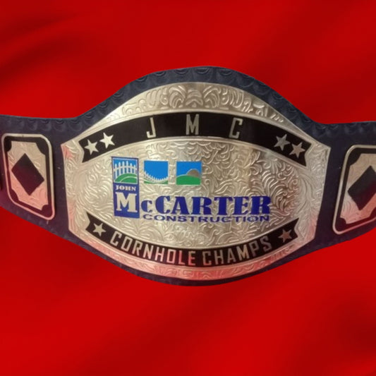 Custom Name and John McCarter Logo Firm Wrestling Championship Belt