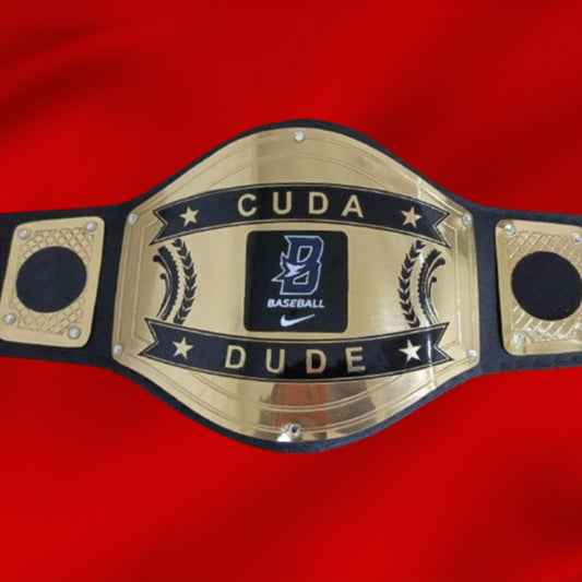 Custom Name and Baseball Logo Wrestling Championship Belt