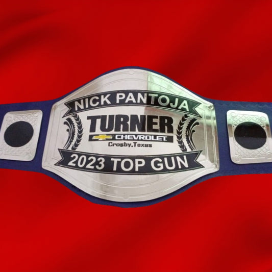 Custom Name and Turner Logo Wrestling Championship Belt