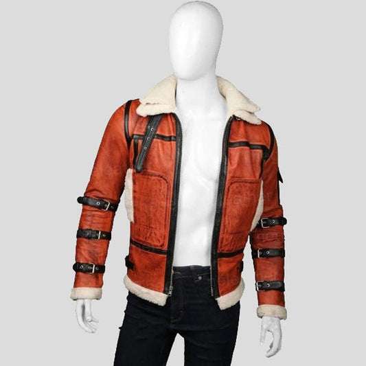 Mens Waxed Raf Moto Jacket