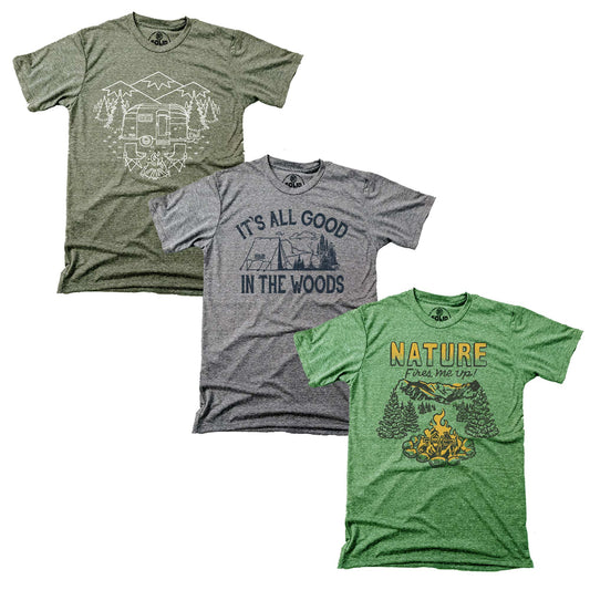 Camping T-shirt Series Set | 3 Tee Bundle