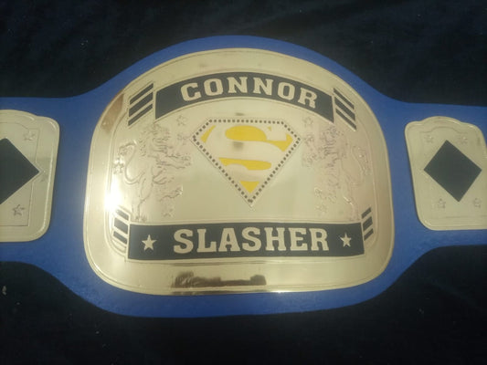 Custom Superman Logo Wrestling Championship Belt