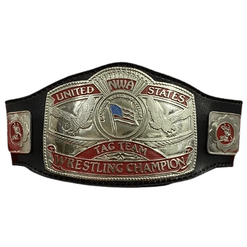 NWA United States Tag Team Wrestling Zinc Championship Belt