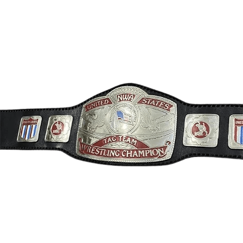 NWA United States Tag Team Wrestling Zinc Championship Belt