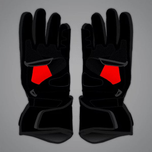 Francesco Bagnaia Black and Red Gloves MotoGP 2024