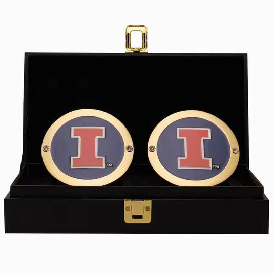 Illinois Fighting Illini Championship Replica Side Plate Box Set
