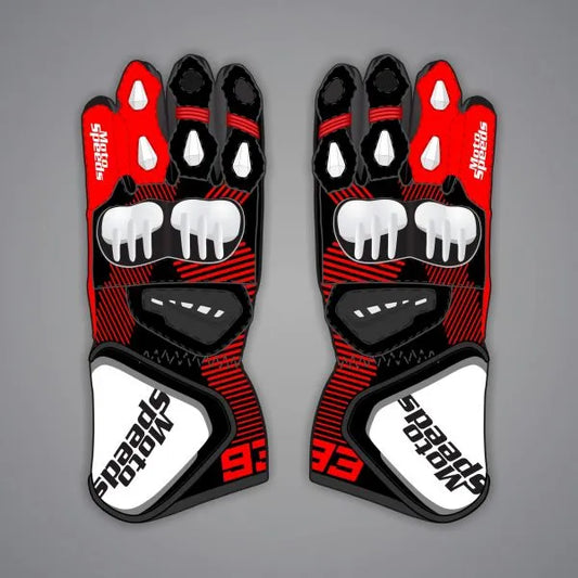 Marc Marquez Leather Moto Gloves 2023 Winter Test