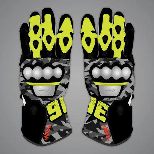 Camo Motorcycle Gloves Joan Mir MotoGP 2023-2024