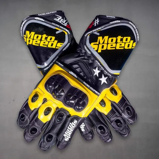 Yellow Moto Gloves Francesco Bagnaia MotoGP 2023