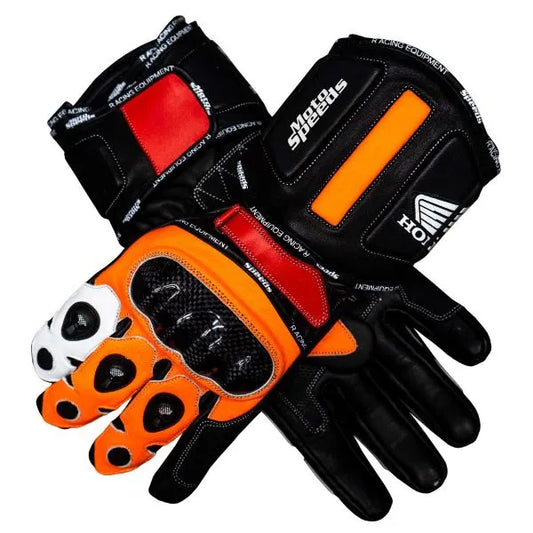 Black Leather Gloves Motorcycle Honda