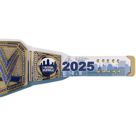 John Cena WWE Autographed 2025 Royal Rumble Replica Title Belt with "Final Rumble" Inscription - Limited Edition of 25