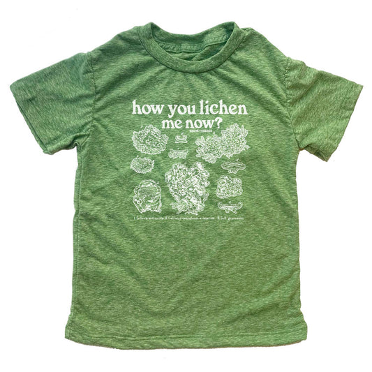 Kid's How You Lichen Me Now Retro Graphic Tee | Funny Nature T-Shirt for Youth | SOLID THREADS
