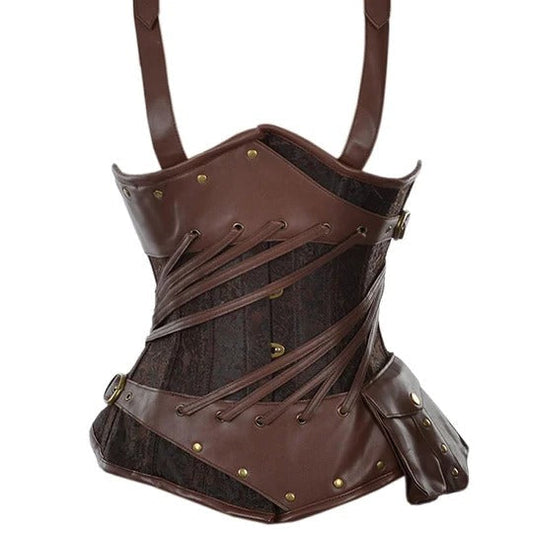 Leather Steampunk Underbust Corset