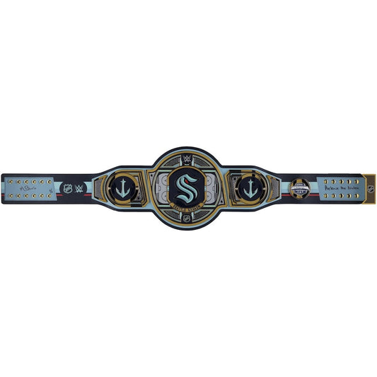Matty Beniers Seattle Kraken Autographed WWE Legacy Title Belt