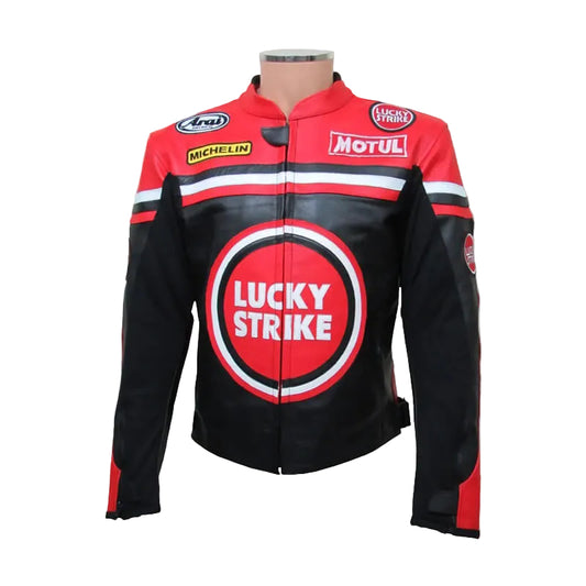 Men's Lucky Strike Leather Motorcycle Jacket