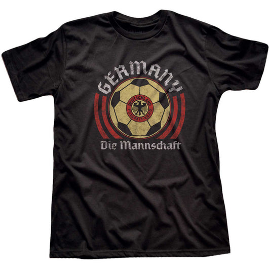 Men's Germany National Soccer Team Cool Graphic T-Shirt | Vintage Deutschland Tee | Solid Threads
