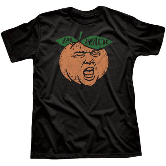 Men's Trump Peach Vintage Graphic T-Shirt | Funny Impeach Former President Tee | Solid Threads