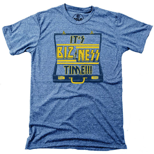 Men's It's Bizness Time Vintage Graphic T-Shirt | Funny Flight of the Conchords Tee | Solid Threads