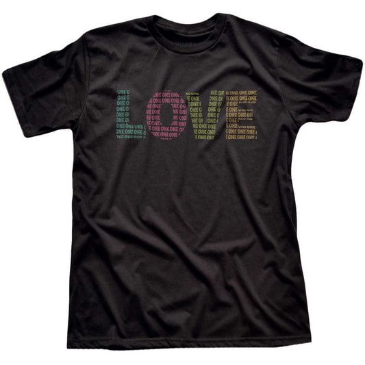 Men's One Bright Love Cool Rasta Graphic T-Shirt | Vintage Valentines Day Tee | Solid Threads