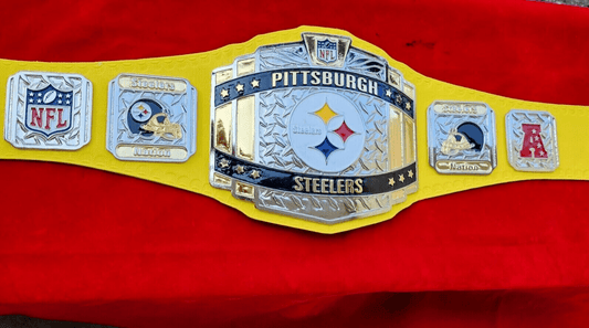 NFL Pittsburgh Steelers Super Bowl Championship Title Belt Football